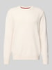 Pepe Jeans Regular fit gebreide pullover van een mix van viscose en katoen, model 'PHINEAS' Offwhite