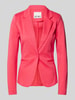 ICHI Slim fit blazer met paspelzakken, model 'KATE' Felroze