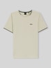 BOSS Green t-shirt o kroju regular fit z mieszanka bawełny model 'TAUL ' Beżowy