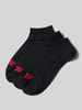 Levi's® Socken mit Label-Detail Modell 'LOW CUT BATWING LOGO' im 3er-Pack Black