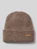Barts Beanie mit Label-Patch Modell 'Witzia Beanie' Mittelbraun