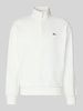 Lacoste Regular Fit Troyer aus Baumwoll-Mix Offwhite