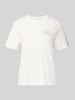 VILA T-Shirt mit Print und Rundhalsausschnitt Modell 'SYBILLA' Weiss