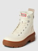 Hunter Schnürboots mit Label-Patch Modell 'rebel' Offwhite