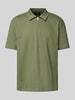 MCNEAL Regular fit poloshirt met korte ritssluiting Olijfgroen