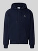 Lacoste Regular Fit Sweatjacke aus Baumwoll-Mix Marine
