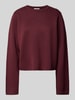 Jake*s Collection Oversized Strickpullover aus Viskose-Mix Bordeaux