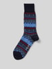 Falke Socken mit Label-Detail und Woll-Anteil Modell 'ASPEN' Marine