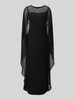 Lauren Ralph Lauren Fließendes Abendkleid mit Cape-Detail Black