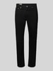 Levi's® Tapered fit jeans in 5-pocketmodel, model '502 NIGHTSHINE' Zwart