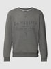 La Martina Sweatshirt mit Label-Print Hellgrau