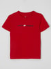 Jack & Jones T-shirt z bawełny  Czerwony