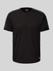 EA7 Emporio Armani T-Shirt mit Label-Print Black