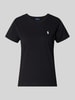 Polo Ralph Lauren Regular Fit T-Shirt aus reiner Baumwolle Black