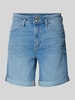 s.Oliver RED LABEL Korte regular fit jeans met riemlussen Blauw