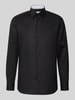 ETERNA Modern Fit Business-Hemd mit Knopfleiste Black