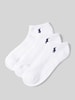 Polo Ralph Lauren Sneakersocken mit Label-Detail im 3er-Pack Weiss