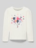 Name It Longsleeve mit geripptem Rundhalsausschnitt Modell 'FLONNIA' Offwhite