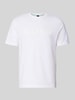 BOSS Green t-shirt o kroju regular fit z czystej bawełny model 'TS_STRUCTURE LOGO 1027473' Biały