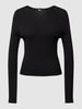 THE KOOPLES Longsleeve mit Rundhalsausschnitt Black