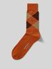 Burlington Socken aus Schurwoll-Mix Modell 'Edinburgh' Terra