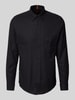 BOSS Orange Regular Fit Freizeithemd mit Button-Down-Kragen Modell 'Rickert' Black