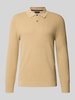Christian Berg Men Slim Fit Poloshirt mit Knopfleiste Sand