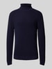 Jack & Jones Premium Coltrui met labeldetail, model 'VIGGO' Donkerblauw