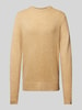 Scotch & Soda Regular Fit Strickpullover mit Rundhalsausschnitt Camel