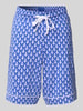 Christian Berg Woman Korte pyjamabroek met elastische band Blauw