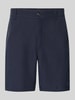 BOSS Orange Tapered bermuda van lyocellmix, model 'SANDREW-5' Marineblauw