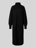 Pieces Oversized Strickkleid mit Wollanteil Modell 'MALOU' BLACK