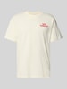 New Balance t-shirt o kroju regular fit z czystej bawełny model 'INTELLIGENT' Złamany biały