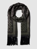 BOSS Schal mit Label-Patch Modell 'Lalura' Schwarz