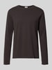 DRYKORN Regular Fit Longsleeve aus reiner Baumwolle Modell 'Kendrick' Dunkelbraun