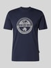 Napapijri T-shirt met labelprint Marineblauw