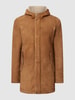 Milestone Parka aus Ziegenvelours Modell 'Pinto' Cognac 