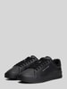 Tommy Hilfiger Sneaker aus Leder-Textil-Mix mit Label-Schriftzug Black
