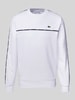 Lacoste Sweatshirt met logobadge, model 'TAPE' Wit