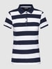 Montego Poloshirt met streepmotief Donkerblauw