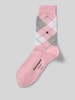 Burlington Sokken met zigzagmotief, model 'Queen' Roze