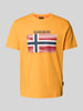 Napapijri T-Shirt mit Label-Print Modell 'LARI' Gelb