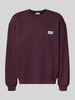 American Vintage Sweatshirt mit Label-Stitching Modell 'PLIZZY' Bordeaux