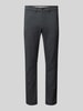 SELECTED HOMME Slim fit stoffen broek met riemlussen, model 'MILES' Antraciet