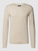 MCNEAL Strickpullover mit Rundhalsausschnitt Sand meliert