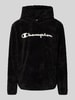 CHAMPION Hoodie mit Label-Stitching Black