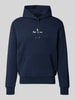 Polo Ralph Lauren Hoodie met labelstitching en kangoeroezak Marineblauw
