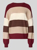 Only Loose Fit Strickpullover aus Viskose-Mix Modell 'ATIA' Bordeaux