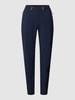 FIRE + ICE Slim fit broek met ritszakken, model 'LOU2' Donkerblauw