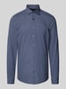 OLYMP Level Five Slim fit zakelijk overhemd met kentkraag, model 'New York' Marineblauw